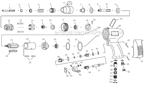 Part Location Diagram of 8940200170 Chicago Pneumatic Blade